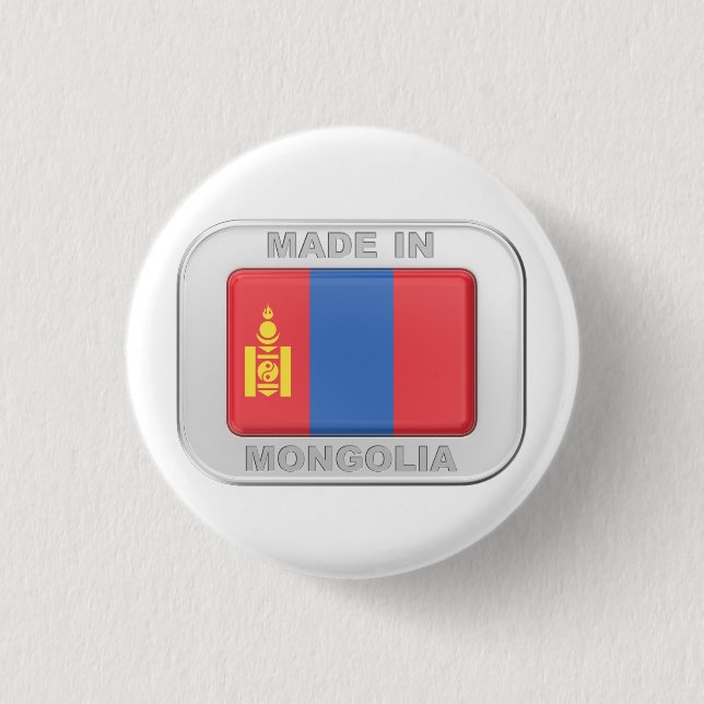 Made in Mongolia Button (Vorderseite)