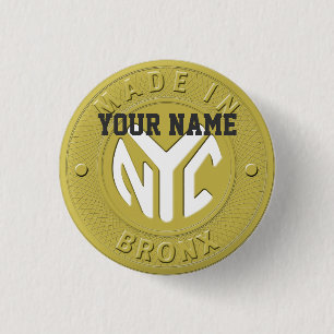 Made in New York Bronx Button