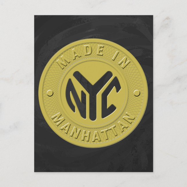 Made in New York Manhattan Postkarte (Vorderseite)
