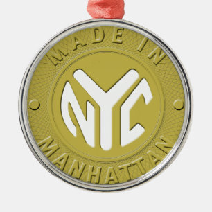 Made in New York Manhattan Silbernes Ornament