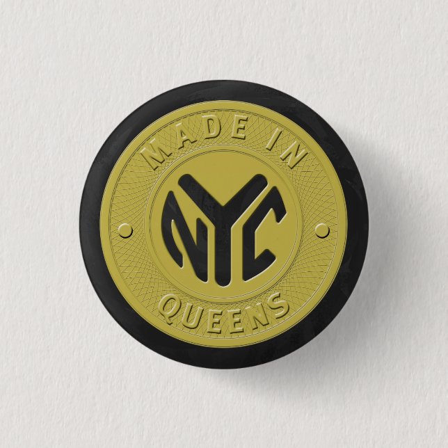 Made in New York Queens Button (Vorderseite)