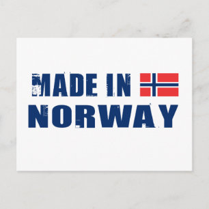 Made in Norwegen Postkarte