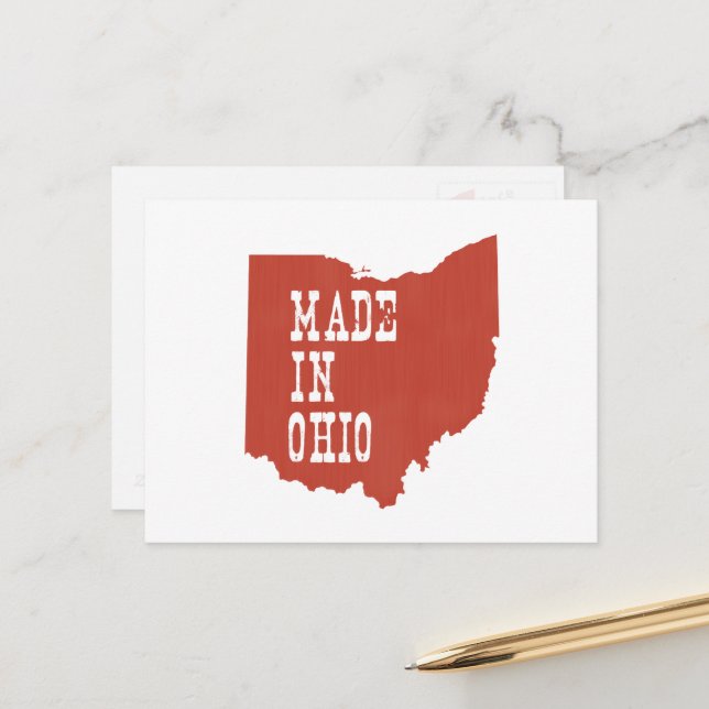 Made in Ohio Postcard Postkarte (Vorderseite/Rückseite Beispiel)