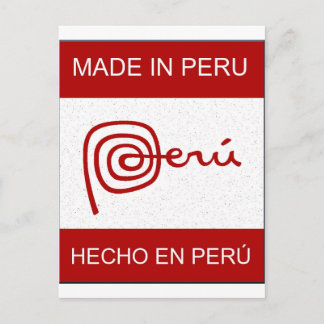 Made in Peru Postkarte