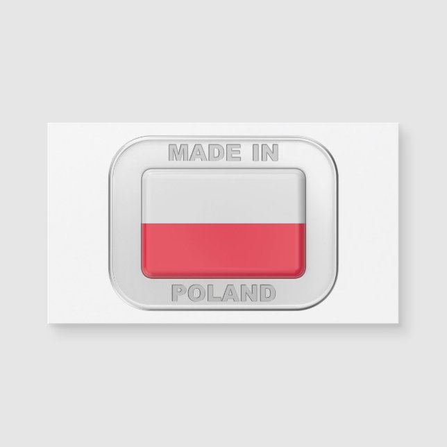 Made in Poland Magnetkarte (Vorderseite)