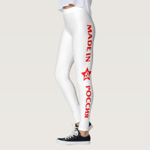 Made in Russia auf russischen Leggings