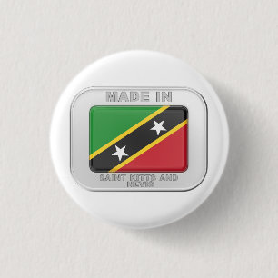 Made in Saint Kitts und Nevis Button