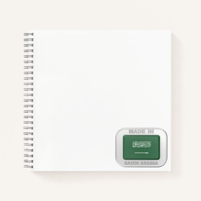 Made in Saudi-Arabien Notizbuch (Vorderseite)