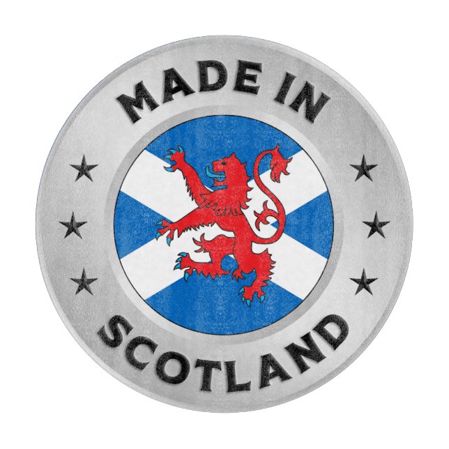 Made in Schottland Schneidebrett (Vorderseite)