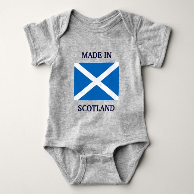 Made in Scotland Custom Baby Bekleidung Strampler (Vorderseite)