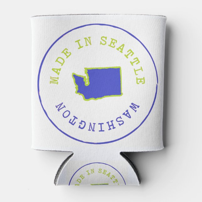 Made in Seattle Briefmarke Dosenkühler (Vorderseite)