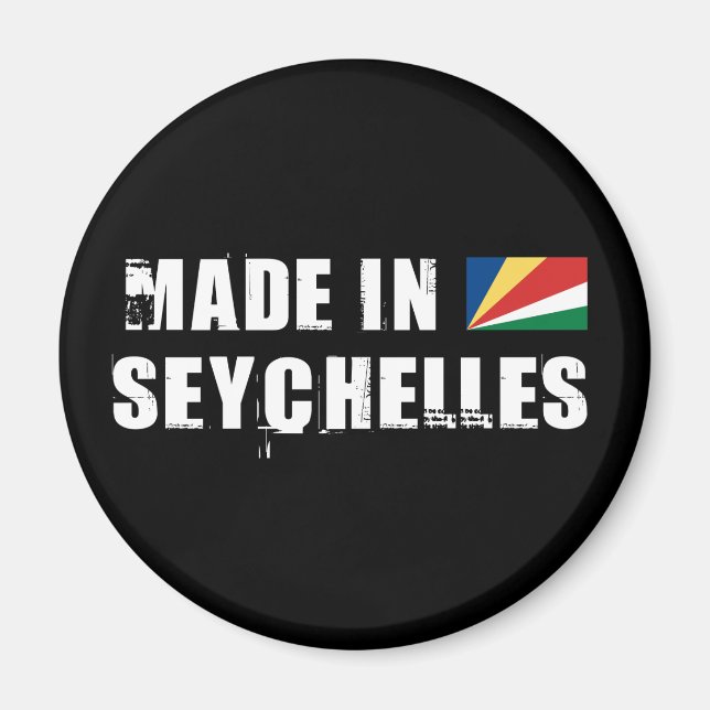 Made in Seychellen Magnet (Vorne)