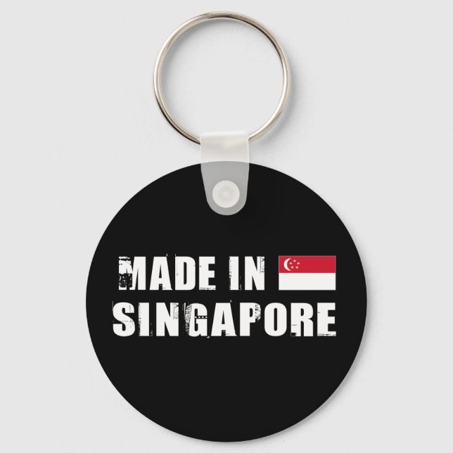 Made in Singapur Schlüsselanhänger (Vorderseite)