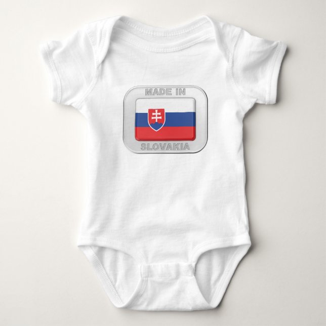 Made in Slovakia Baby Strampler (Vorderseite)