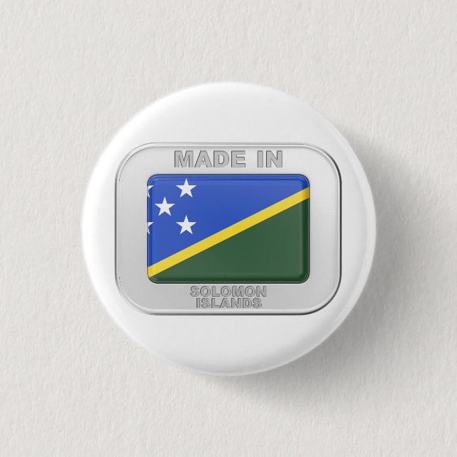 Made in Solomon Islands Button (Vorderseite)