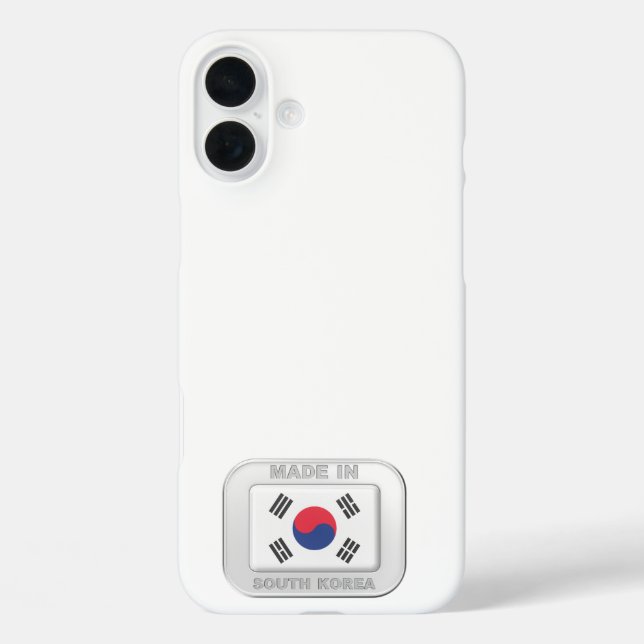 Made in Südkorea iPhone 16 Plus Hülle (Rückseite)