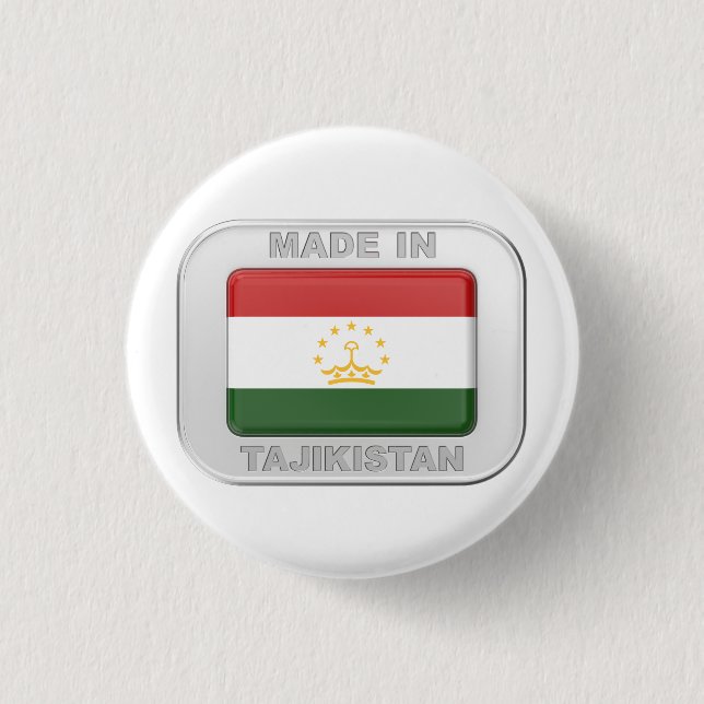 Made in Tadschikistan Button (Vorderseite)