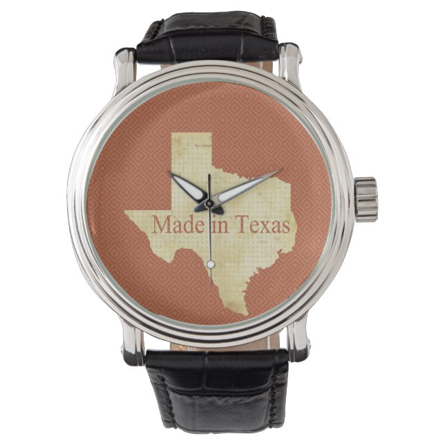Made in Texas Rusty Red Armbanduhr (Vorderseite)