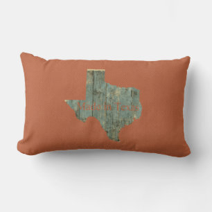 Made in Texas Rusty Red Lumbar Throw Kissen