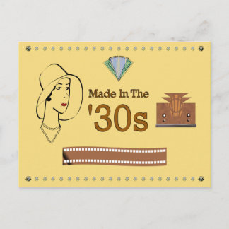 Made in the 30s postkarte