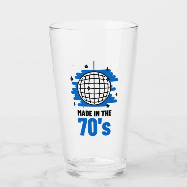 Made in the 70er Glass Cup Glas (Vorderseite)