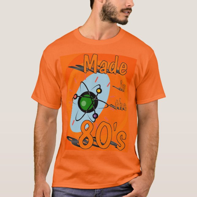 Made in the 80er Jahre Atoms T-Shirt (Vorderseite)