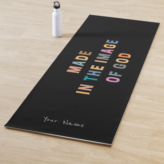 Made in the image of God Bible Custom Yogamatte (Beispiel)