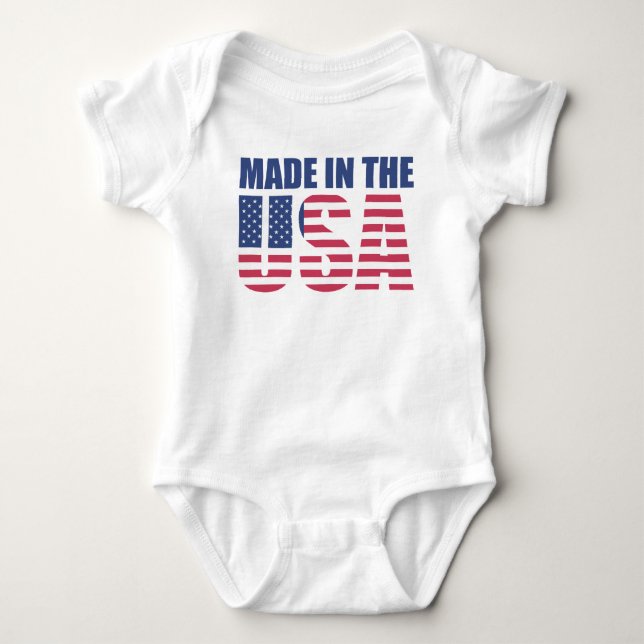 Made in the USA Baby Strampler (Vorderseite)