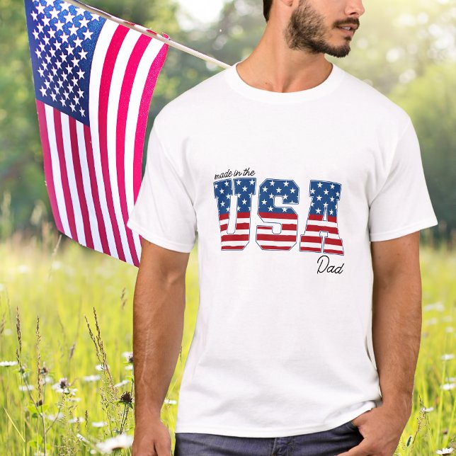 Made in the USA Flag Patriotic 4. Juli T-Shirt (Von Creator hochgeladen)