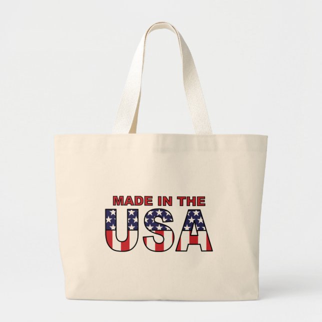 Made in the USA Jumbo Stoffbeutel (Vorne)