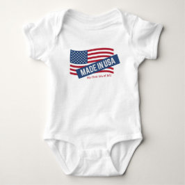 Made in the USA My First 4. Juli Baby Strampler