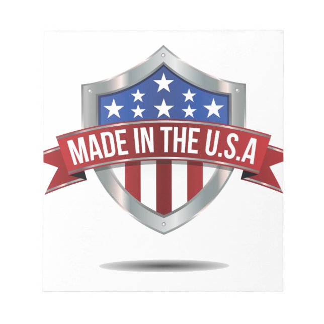 Made in the usa notizblock (Vorderseite)