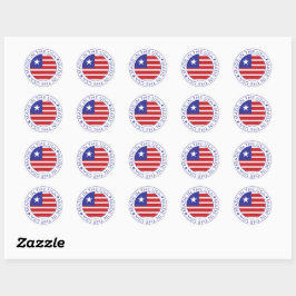 Made in the USA Round Sticker