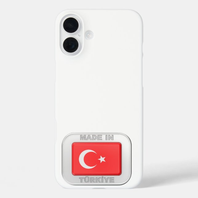 Made in Turkiye iPhone 16 Plus Hülle (Rückseite)