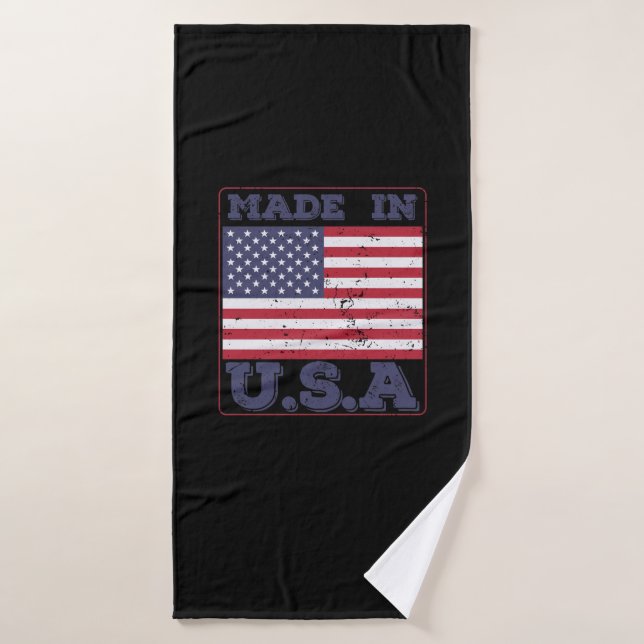  Made in U.S.A. États-Unis (Serviette de bain)