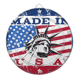Made in USA Abzeichen Dartscheibe