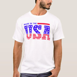 Made in USA American TEXT T-Shirt