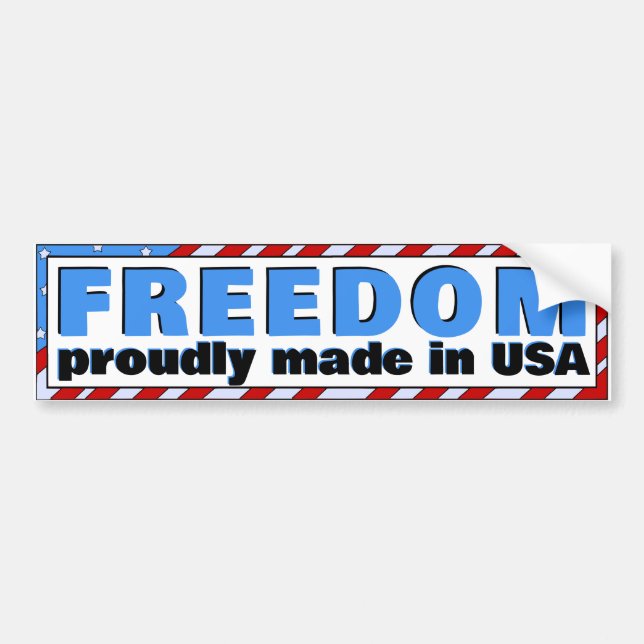 Made in USA Autoaufkleber (Vorne)