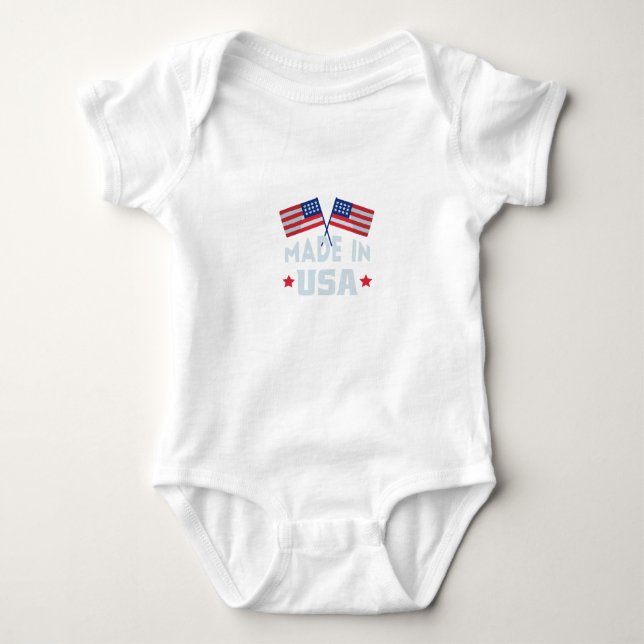 Made in USA baby bodysuit Baby Strampler (Vorderseite)