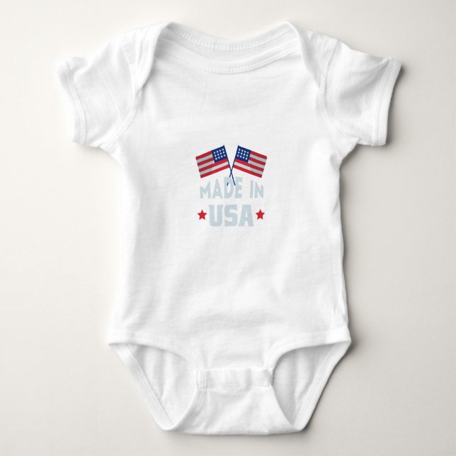 Made in USA baby bodysuit Strampler (Vorderseite)