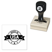 Made In USA Logo Export Import Waren Jet Black Tin