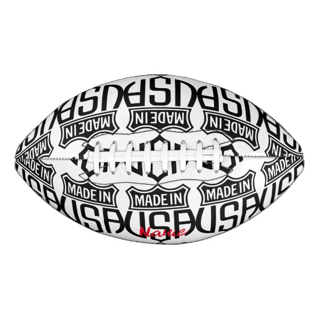 Made in USA Sign Thunder_Cove Football (Vorderseite)