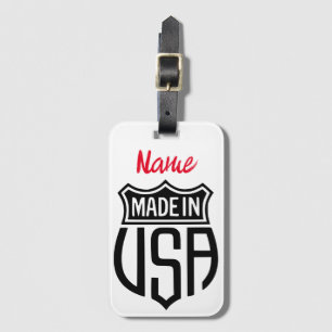 Made in USA Sign Thunder_Cove Gepäckanhänger