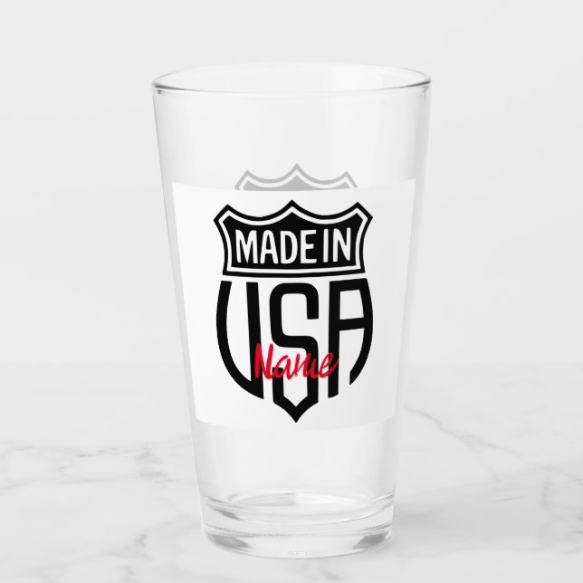 Made in USA Sign Thunder_Cove Glas (Vorderseite)