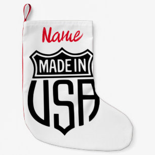 Made in USA Sign Thunder_Cove Kleiner Weihnachtsstrumpf