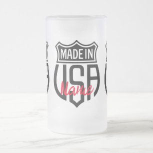 Made in USA Sign Thunder_Cove Mattglas Bierglas