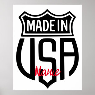 Made in USA Sign Thunder_Cove Poster