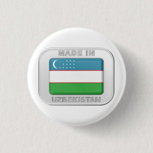 Made in Usbekistan Button