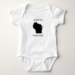 Made in Wisconsin WI Baby Bodysuit Strampler