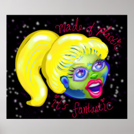 Made of Plastic Mother Earth Girl Poster